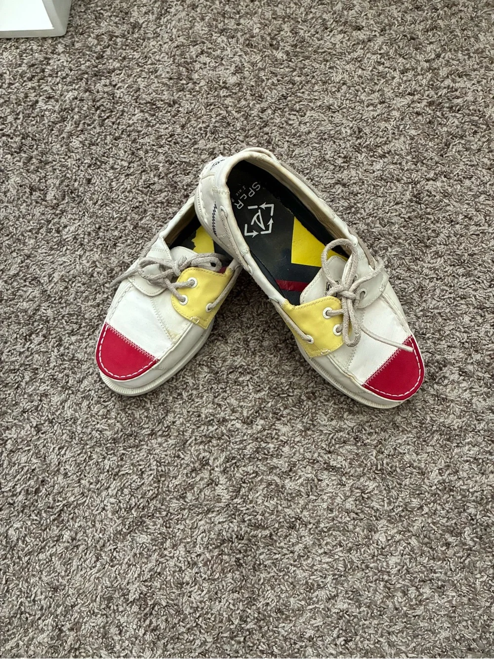 SPERRY boat shoes in patchwork design Men’s 9